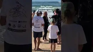 Blake Johnston surfing world record in Cronulla, NSW 🏄&zwj;♂️🌊  #shorts  #australia #worldrecord