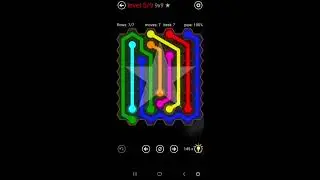 (Day 24) Flow Free Hexes - 8x8, 9x9 and 10x10 - Level 1-9 in Daily Puzzles