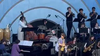 LA All-City Jazz band playing at the annual LA Jazz Festival at the Hollywood Bowl.