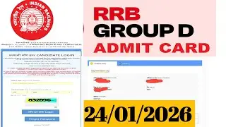 RRB group D Admit card #rrb group D hall ticket #today news#tn notification #2026 hall ticket