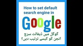 how to set default search engine in chrome?