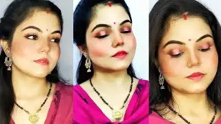Festive makeup look 🥰 Indian festive makeup tutorial 😍 #shorts #makeupshorts