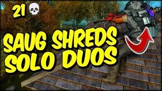 SAUG SHREDS SOLO DUO LOBBY!! 21 KILL SOLO DUO COD BO4 BLACKOUT WIN!