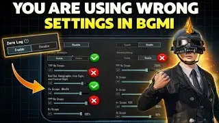 All Basic To Advance Settings 😮Zero Recoil Sensitivity+ Zero lag | BGMI 