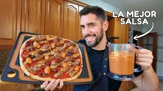 Coca de Recapte con Escalivada, Butifarra y la Mejor Salsa del Mundo😍
