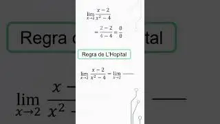 REGRA DE L'HOPITAL - Calculando limites atrav&eacute;s da regra de L'Hopital