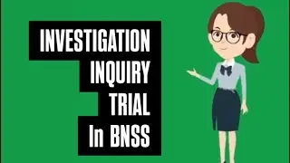 Investigation ,inquiry,trial in bnss in Malayalam