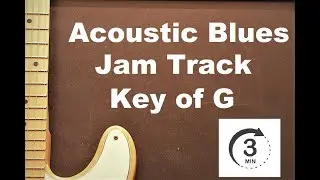 3 Minute Acoustic Blues Jam in C &ndash; Guitar Backing Track