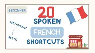 20 French Words We ALWAYS Shorten |  SPOKEN FRENCH 🇫🇷