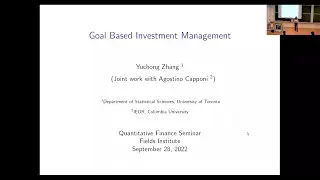 Goal Based Wealth Management