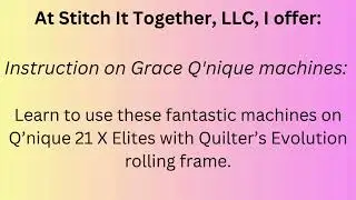 Stitch It Together, LLC Lessons
