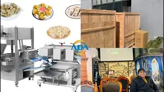 3 Line Dumpling Machine & Plating System Shipped to Bahrain   Thank You Mr  Abbas