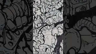 I draw scifi #drawing #space #ink