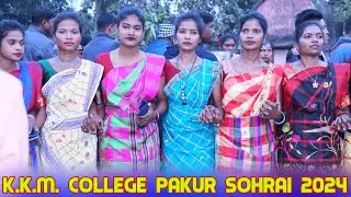 K K M College Pakur Sohrai Video 2024 || New Santali Sohrai Video Pakur College 2024