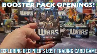 Exploring WARS - Decipher's Lost TCG - Ripping Booster Packs! Rare Foil in 1st Pack!! (MM124)