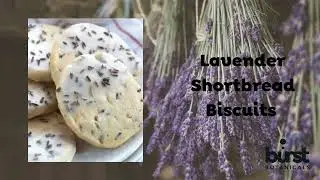 Burst Botanicals Dried Lavender Sprinkle Short Bread