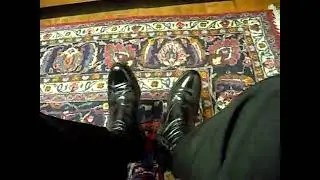 black Florsheim dress boots wih cuban heels