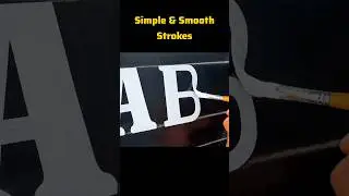 Easy English Alphabet Brush Lettering #shorts