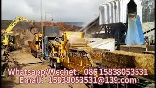 Square bundle straw crusher, straw ton bag crusher, corn straw shrub weed crusher