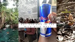 HOT SPRING IN THE WILD WILD WEST AND WE ALMOST GOT LOST (NEW YEARS VLOG PART 2)