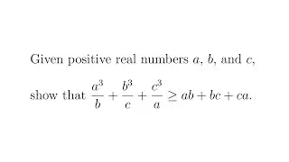 Proving this problem using the AM-GM Inequality
