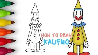 How to Draw Kaufmo Easy Step by Step | The Amazing Digital Circus