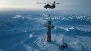 A Giant Ancient Statue Found Frozen Deep Inside an Arctic Glacier