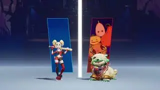 MultiVersus Halloween Harley Quinn fight