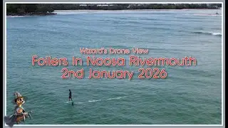 Foiling Drone Shots, Noosa Heads, Sunshine Coast, Australia