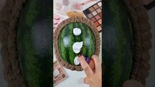 ASMR Watermelon Makeup #shorts #asmrsleep