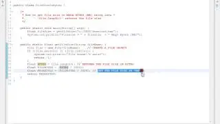 HOW TO GET FILE SIZE IN MEGA  BYTES MB USING JAVA