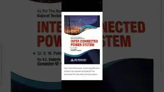 Inter connected power system/gtu/BE/sem 6/ Electrical engineering book pdf