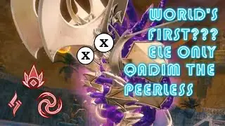 Guild Wars 2 |  Heal Alacrity Tank Tempest | World's FIRST Qadim the Peerless ELE only clear????