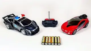 🎮 Epic RC Showdown! Unboxing & Test Drive Police vs Sporty RC Spray Car 🚓🔥