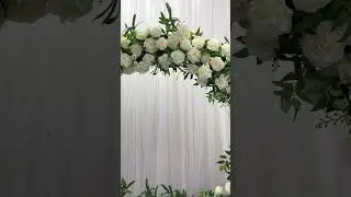 Stable Round Circle Arch With Artificial Flower Row Set Wedding Backdrop Floral Stand #flower #diy