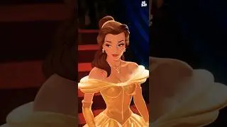 Belle Disney Princess animation to real Belle 2D to 3D #belle #disney #disneyplus #animation #cute