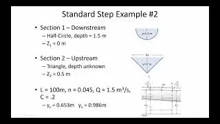 Standard Step Method for Water Surface Profile, cont. - CE 331 (23 April 2021) Class 38