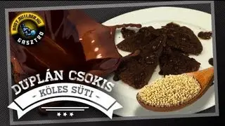 Duplán csokis köles süti