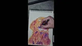 Drawing a colorful dog :)