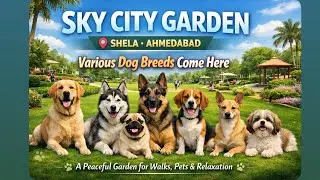 SKY CITY GARDEN | SHELA | DOG BREEDS | PEACEFUL ENVIRONMENT | OPEN GREEN SPACES #vibrant #gujarat #d