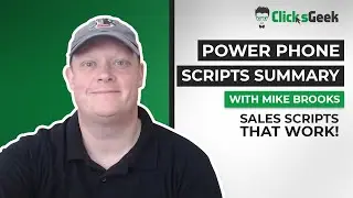 Power Phone Scripts Summary | Sales Scripts Convert With Mike Brooks