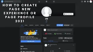 របៀបបង្កើត New Page Experience Page Profile 2021 | How to create Page New Experience or Page Profile