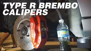 Project DC5 [RSX] Ep. 8 - How to install Type R front Brembo calipers (THE EASY WAY)