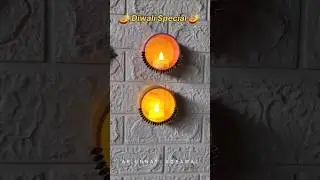 Don&rsquo;t Throw It! Make This Beautiful Diya Holder from Tape Roll | Diwali Craft Idea 2025#shorts #diy