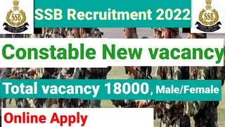 Upcomming SSB Constable Recruitment 2022
