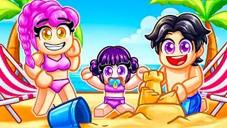 DIA NA PRAIA da FAMILIA KPOP no ROBLOX!! (Kpop Demon Hunters)