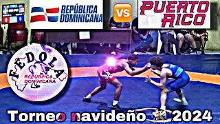Franli Mora Dominicana vs Yoapo carrillo puerto rico torneo navide&ntilde;o 🪅 2024 de lucha ol&iacute;mpica
