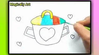 Fun & Easy Kitchen Utensils Drawing for Kids | Simple Art Tutorial