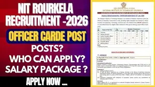 Recruitment for NIT odisha#apply for Arts and science, MCA#viralvideo#Age 56#online start : 14/01/26