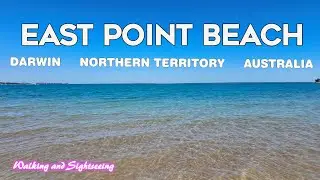 DARWIN AUSTRALIA EAST POINT BEACH | Swimming with Crocodile and Jellyfish warning signs | Blue Water